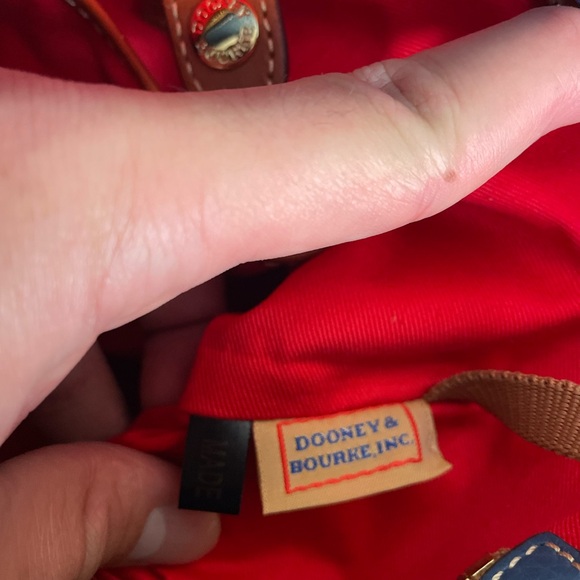 Dooney And Bourke Pebble Grain Lexington Bag Jeans Blue - Picture 5 of 7